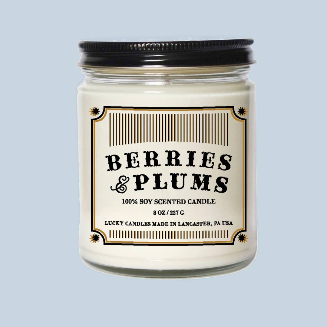 Berries & Plums Candle - Apothecary Style