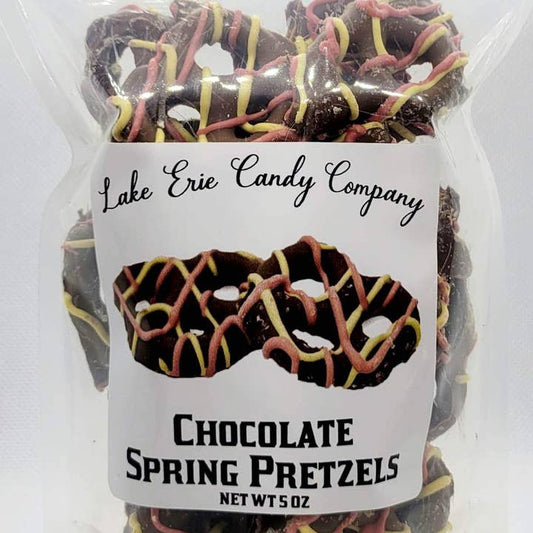 Chocolate Spring Pretzels