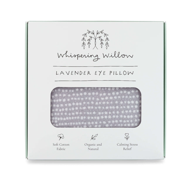 Eye Pillow, Lavender - Tranquil Gray - Boxed