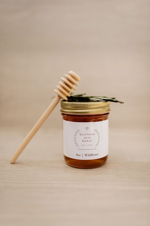 Raw Wildflower Honey (8 oz) - Heirloom Acre Honey