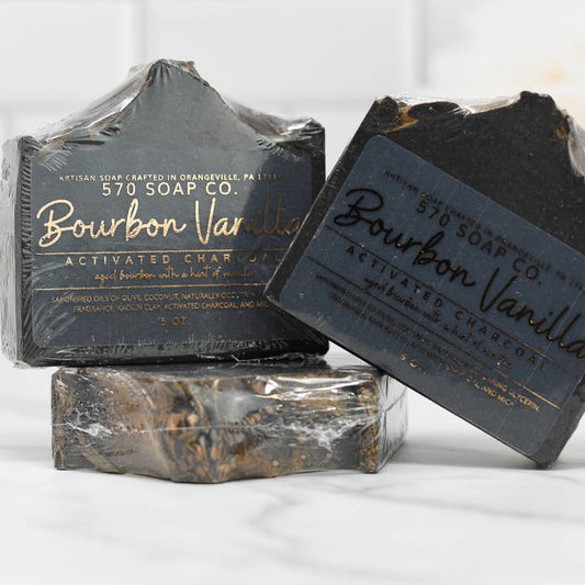 Bourbon Vanilla and Charcoal Bar Soap