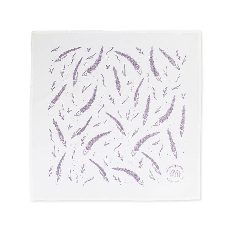 Tea Towel, Flour Sack, Lavender / Purple